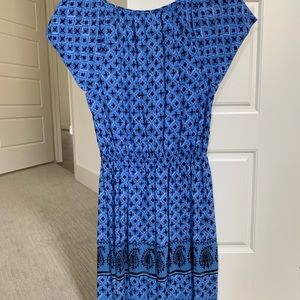 Old navy blue printed dress